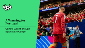 Portugal players react during the 1-1 FIFA World Cup 2026 group-stage draw against DR Congo as concerns emerge over their attacking performance and qualification path.